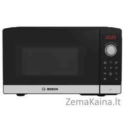 Bosch Serie 2 FFL023MS2 mikrobangų krosnelė  20 L 800 W Juoda, Nerūdijančiojo plieno