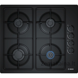 Bosch Serie 2 POP6B6B80 viryklė Juoda Įmontuoti Dujinė 4 zone(s)