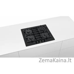 Bosch Serie 4 PNP6B6B90 viryklė Juoda Įmontuoti 60 cm Dujinė 4 zone(s)