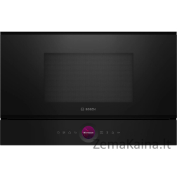 Bosch Serie 8 BFR7221B1 mikrobangų krosnelė Juoda Mikrobangų krosnelė be papildomų funkcijų Įmontuoti 21 L 900 W