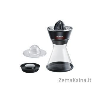 Bosch MCP72GPB citrusinių vaisių sulčiaspaudė Plastikas, Nerūdijančiojo plieno Juoda, Permatomas