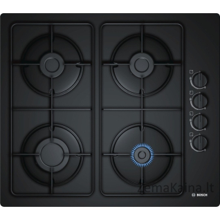 Bosch Serie 2 POP6B6B80 viryklė Juoda Įmontuoti Dujinė 4 zone(s)