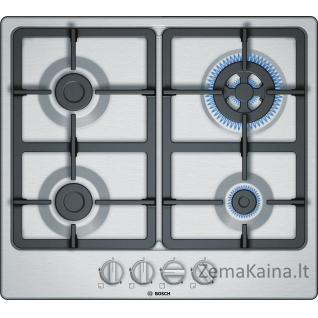 Bosch Serie 4 PGH6B5B90 viryklė Nerūdijančiojo plieno Įmontuoti Dujinė 4 zone(s)