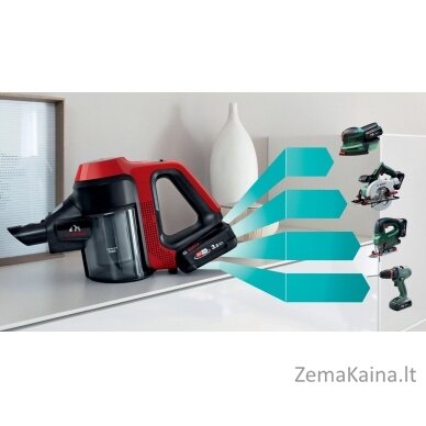 Bosch BCS711PET stick vacuum/electric broom Battery Dry Bagless 0.3 L Black, Red 3 Ah 11