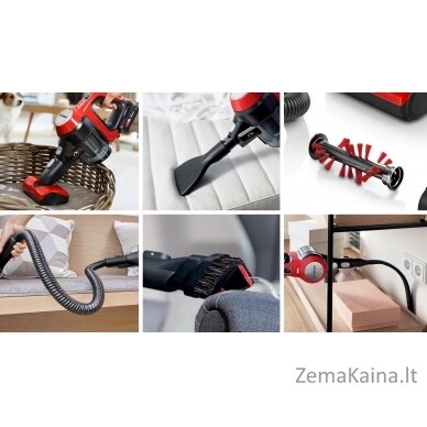 Bosch BCS711PET stick vacuum/electric broom Battery Dry Bagless 0.3 L Black, Red 3 Ah 7