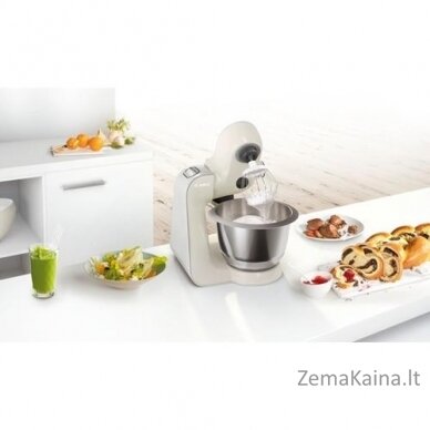 Bosch MUM58L20 virtuvinis kombainas 3,9 L Pilka, Nerūdijančiojo plieno, Balta 1000 W 1