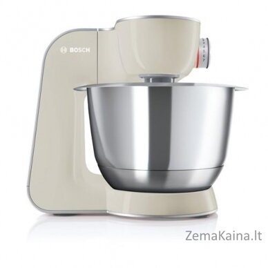 Bosch MUM58L20 virtuvinis kombainas 3,9 L Pilka, Nerūdijančiojo plieno, Balta 1000 W 2