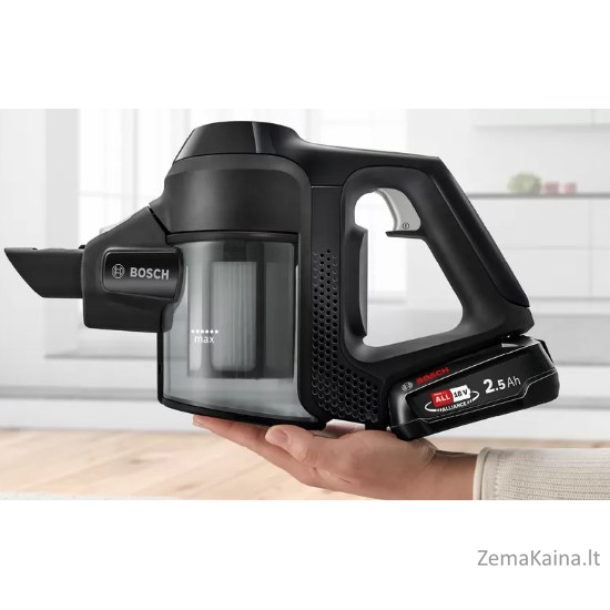 Bosch Serie 6 BBS611BSC siurblys-šluota / elektrinė šluota 2-in-1 stick vacuum Baterija Sausa Bemaišis Juoda 2,5 Ah 3