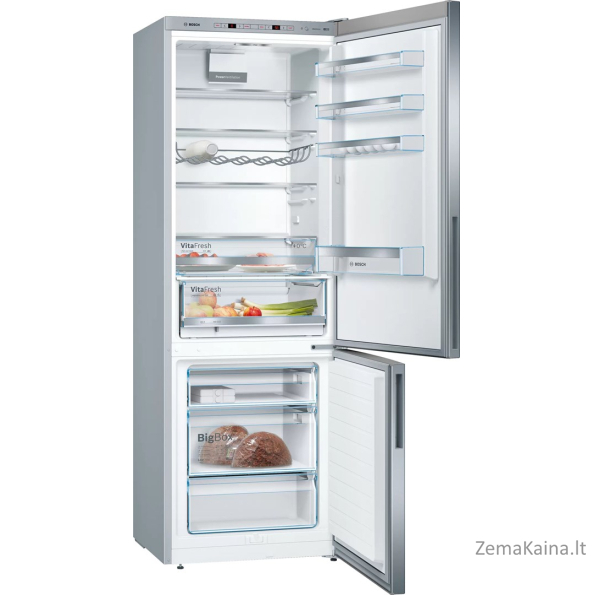 Bosch Serie 6 KGE49AICA fridge-freezer Freestanding 419 L C Stainless steel 1