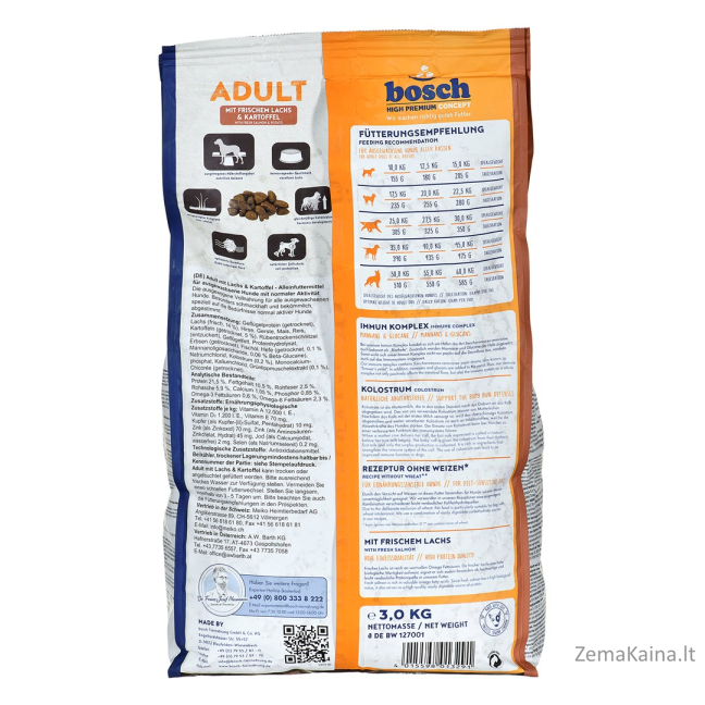Bosch 09030 Adult Salmon Potato 3 kg 3