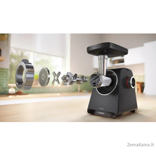 Bosch MFWS440B mėsmalė 1900 W Juoda, Sidabras 1