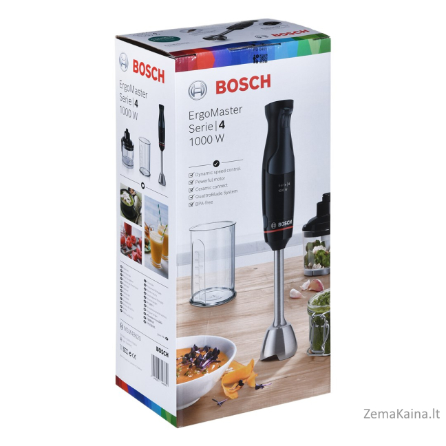 Bosch MSM4B620 trintuvas Panardinamas maišytuvas 1000 W Juoda 1
