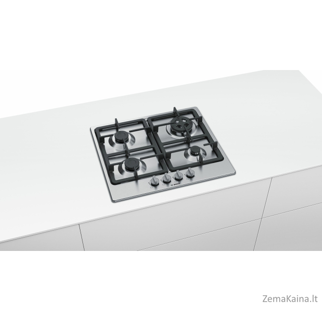 Bosch Serie 4 PGH6B5B90 viryklė Nerūdijančiojo plieno Įmontuoti Dujinė 4 zone(s) 1