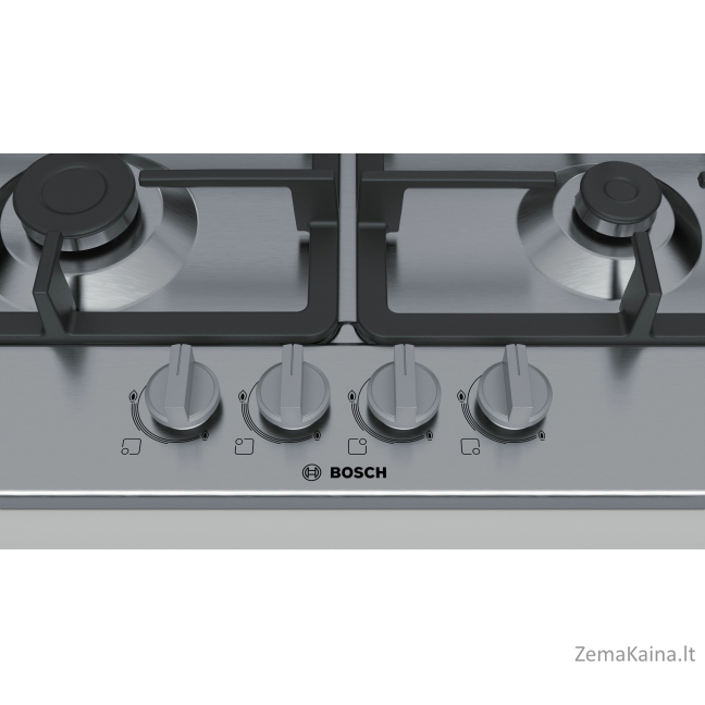 Bosch Serie 4 PGH6B5B90 viryklė Nerūdijančiojo plieno Įmontuoti Dujinė 4 zone(s) 2