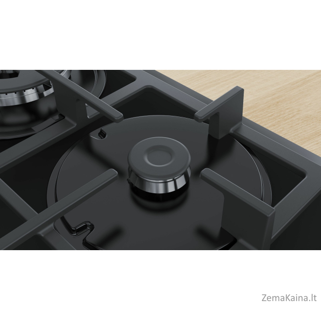 Bosch Serie 4 PNP6B6B90 viryklė Juoda Įmontuoti 60 cm Dujinė 4 zone(s) 2