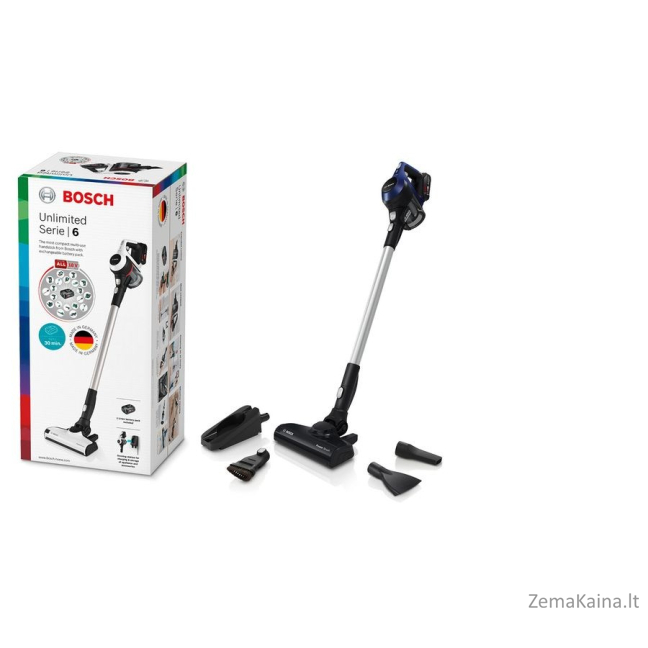 Bosch Serie 6 BBS611MAT siurblys-šluota / elektrinė šluota Bemaišis 0,3 L Mėlyna 3