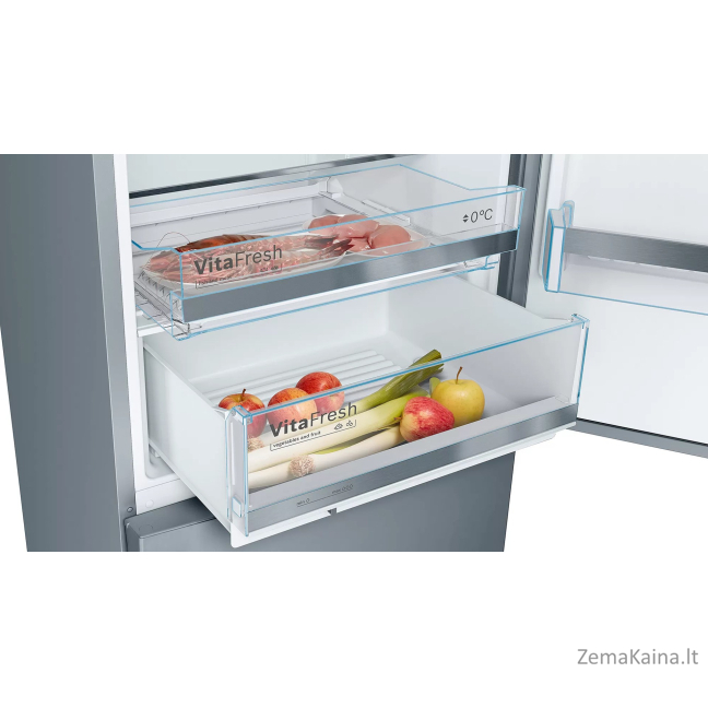 Bosch Serie 6 KGE49AICA fridge-freezer Freestanding 419 L C Stainless steel 4