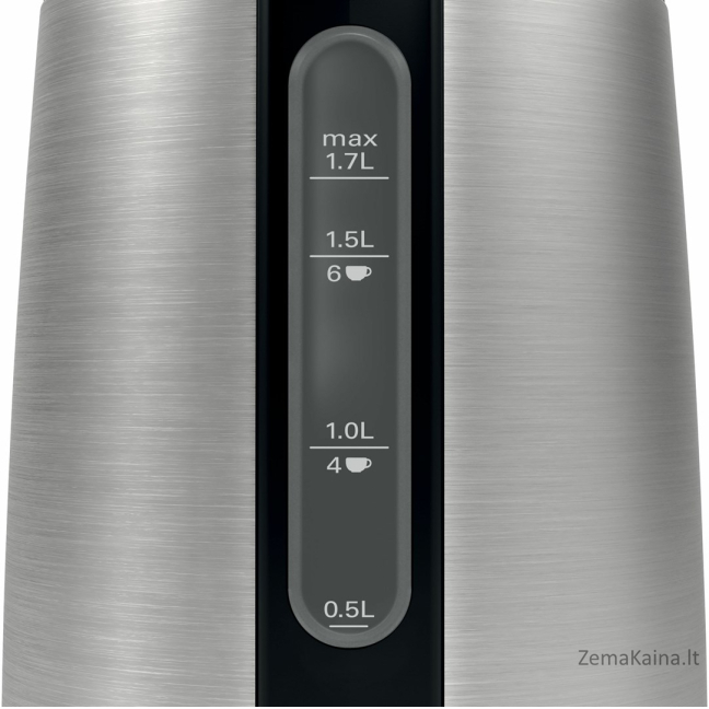 Bosch TWK3P420 elektrinis virdulys 1,7 L Juoda, Nerūdijančiojo plieno 2400 W 3