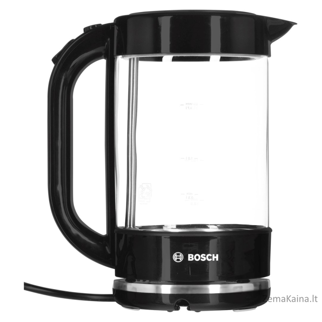 Bosch TWK70B03 elektrinis virdulys 1,7 L 2400 W Juoda, Permatomas 1