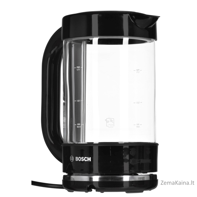 Bosch TWK70B03 elektrinis virdulys 1,7 L 2400 W Juoda, Permatomas 2