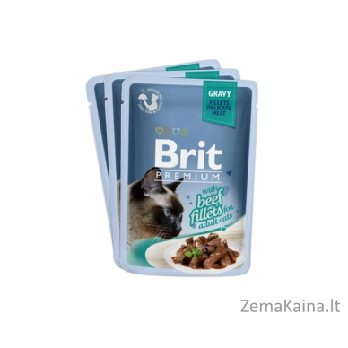 BRIT Premium Family Plate Skonių mišinys padaže - drėgnas maistas katėms - 12x85g 4