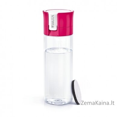 "Brita Fill&Go" rožinis filtravimo buteliukas + 4 filtrai 4