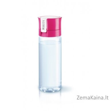 "Brita Fill&Go" rožinis filtravimo buteliukas + 4 filtrai