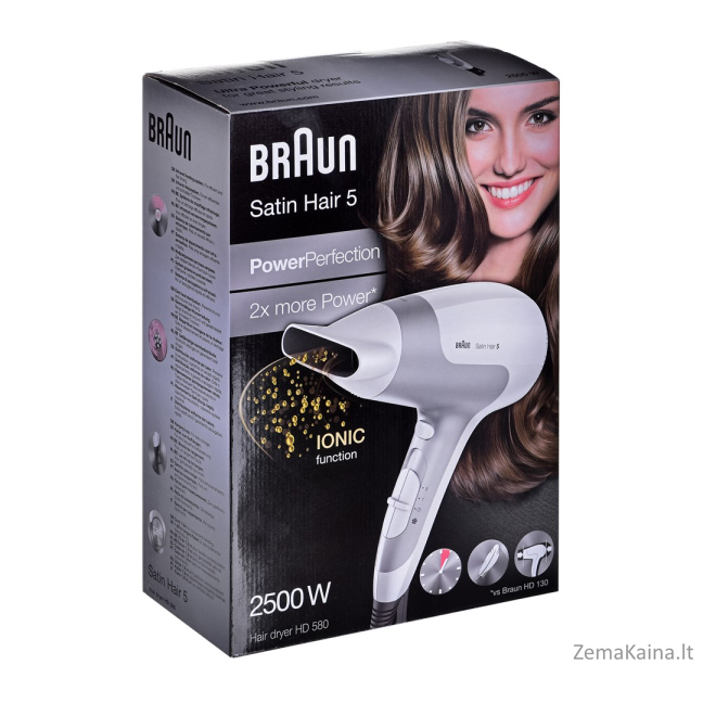 Braun HD580 2500 W Silver, White 5