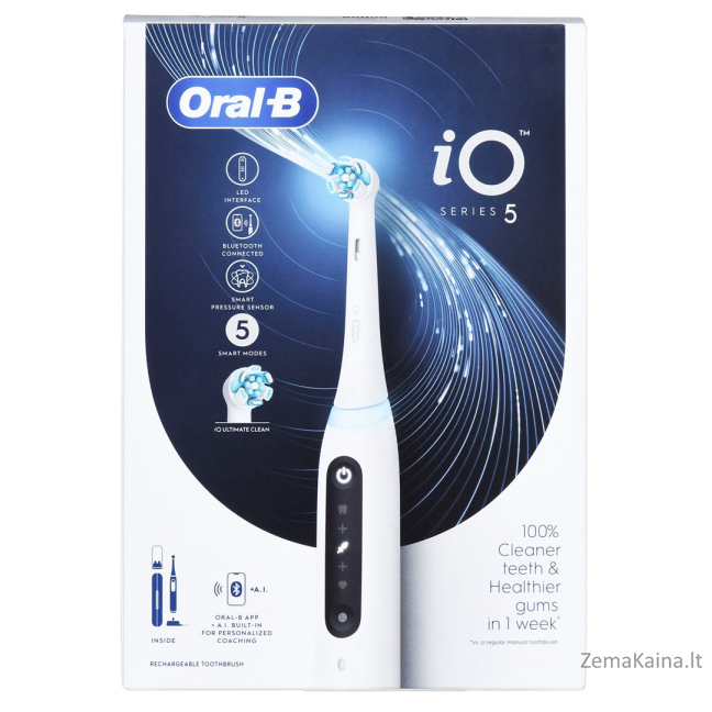 Braun Oral-B Szczoteczka elektryczn iO5 Quite White 9