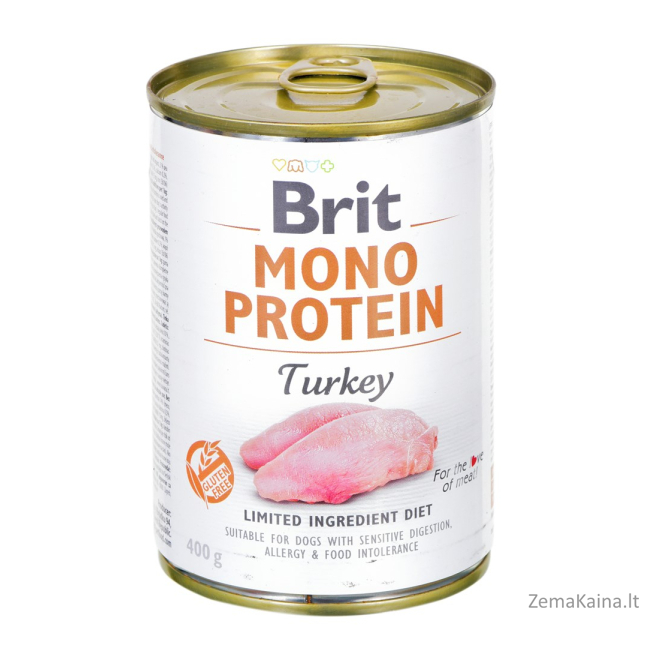 BRIT Mono Protein Turkey - Šlapias maistas šunims - 400 g