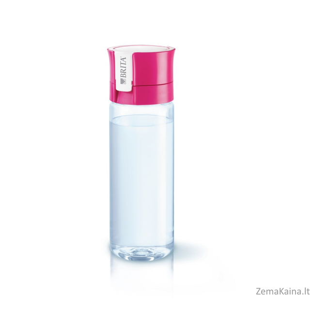 "Brita Fill&Go" rožinis filtravimo buteliukas + 4 filtrai
