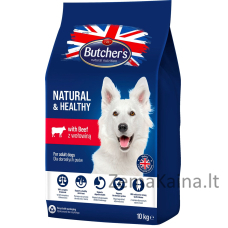 BUTCHER'S NATURAL&HEALTHY Sausas šunų maistas Jautiena 10 kg