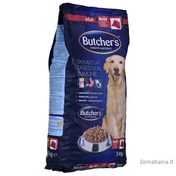 Butchers natūrali ir sveika jautiena 3 kg