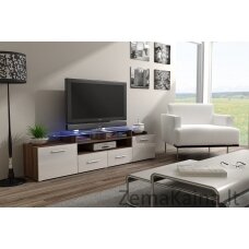 Cama EVORA SL/BI TV stovas / baldas garso ir vaizdo aparatūrai 2 stalčiai