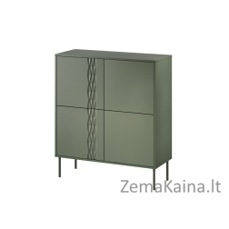 Cama 4D komoda TRESSE 100x40x110 matinės žalios spalvos