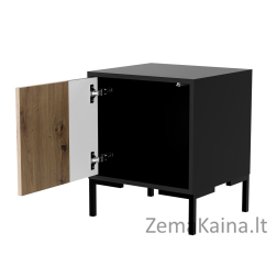 Cama Bedside table 2pc MERCI 44x40x52.5 black/oak artisan