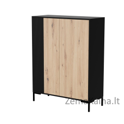 Cama MERCI chest of drawers 100 x 40 x 129 cm black/artisan oak
