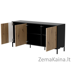 Cama MERCI chest of drawers 151 x 40 x 74 cm black/artisan oak