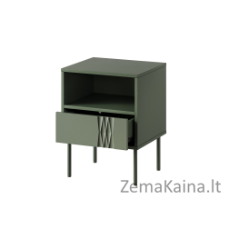 Cama Naktinis staliukas 2 vnt. TRESSE 44x40x53 matinės žalios spalvos