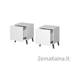 Cama Naktinis staliukas NOVA 44x40x52 matinis baltas