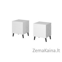 Cama Naktinis staliukas NOVA 44x40x52 matinis baltas