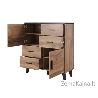Cama KOMODA LOTTA 110 2D4S WOT+B komoda / indauja svetainei 2 durys