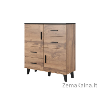 Cama KOMODA LOTTA 110 2D4S WOT+B komoda / indauja svetainei 2 durys