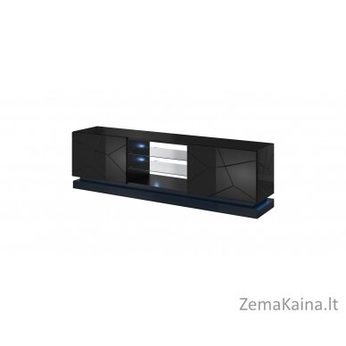 Cama QIU 200 czarny TV stovas / baldas garso ir vaizdo aparatūrai 4 spintos 2