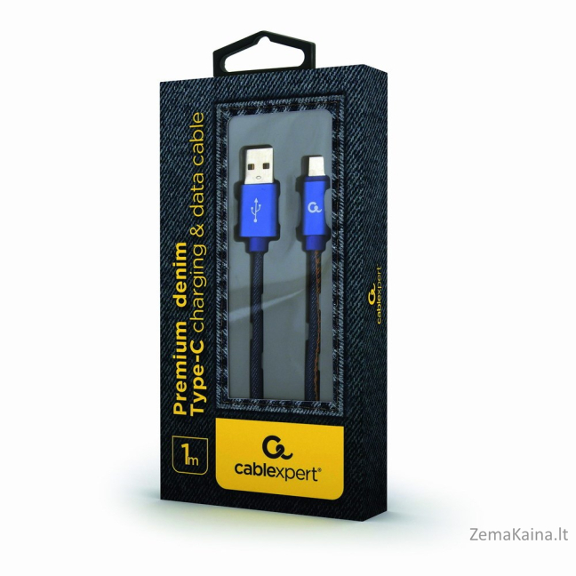 Cablexpert CC-USB2J-AMCM-1M-BL USB kabelis USB 2.0 USB A USB C Mėlyna 1