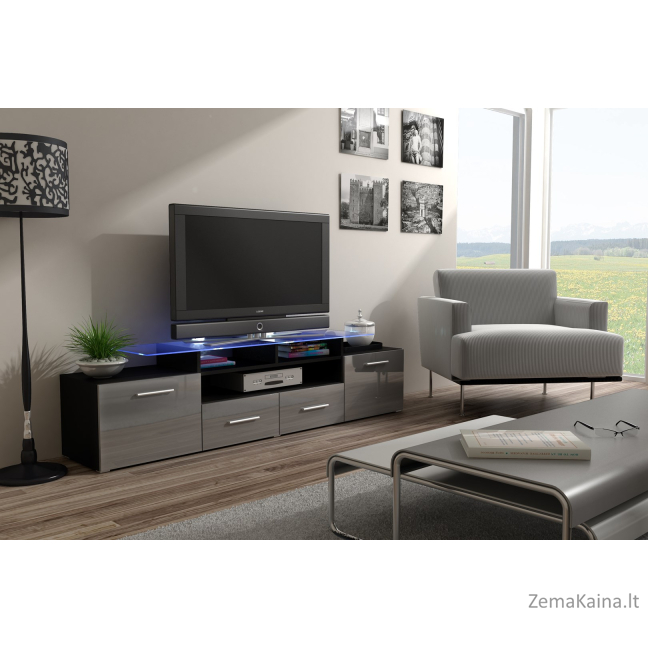 Cama EVORA CZ/SZ TV stovas / baldas garso ir vaizdo aparatūrai 2 stalčiai