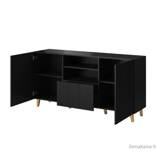 Cama Komoda PAFOS 150x42x82 Juoda matinė 1