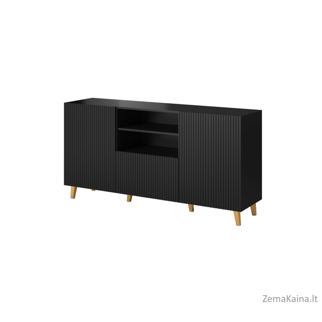 Cama Komoda PAFOS 150x42x82 Juoda matinė 2