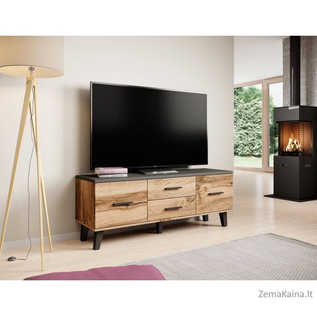 Cama LOTTA TV14 2D2S WOT+B TV stovas / baldas garso ir vaizdo aparatūrai 2 stalčiai 3