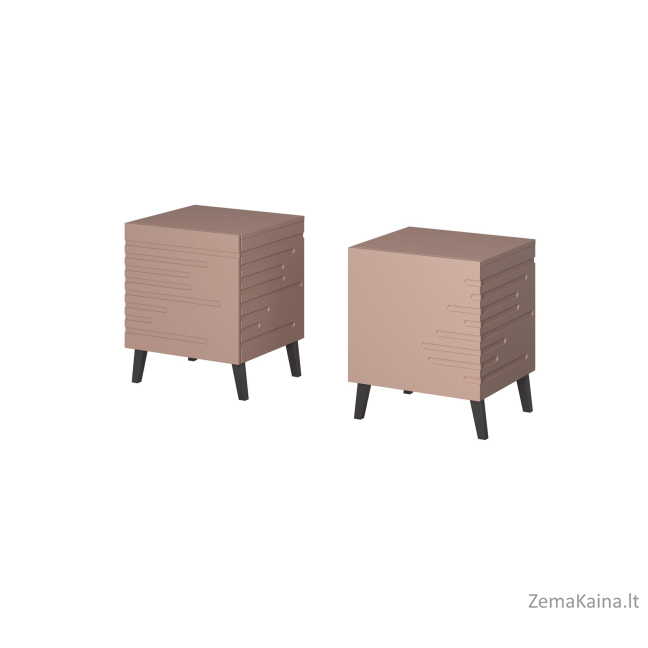 Cama naktinė spintelė NOVA 44x40x52 rožinė matinė